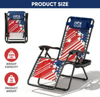Athena Collection Zero Gravity Chair, Folding Lounge Chair, Reclining Camping Chair, Outdoor Zero Gravity Recliner with Adjustable Pillow and Cup Holder for Outside Beach Garden Patio Poolside
