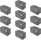 VENO 10 Pack Moving and Storage Bags, Heavy Duty, Alternative to Moving Boxes, Large Packing Totes Supplies for College Dorm Room with Zipper for Clothes, Wide Open Design (Dark Gray, 10 Pack)