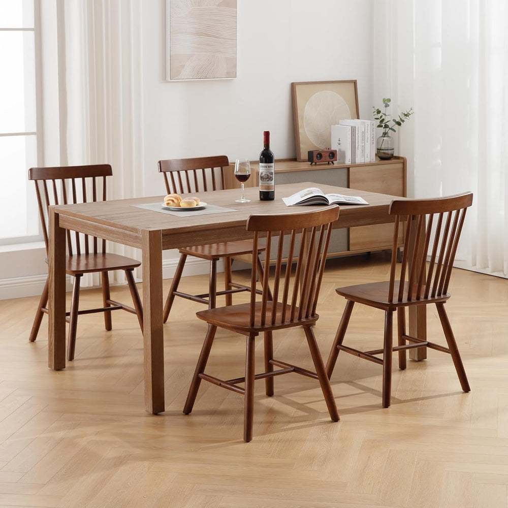 Windsor Dining Chairs Set of 2, Farmhouse Kitchen & Dining Room Chairs wi...