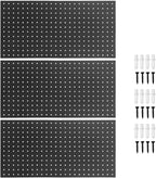 Keenso Metal Pegboard Wall Organizer, Heavy Duty Steel Pegboard, 4 Pack Panels for Garage Tool Storage, Home Office and Craft Room