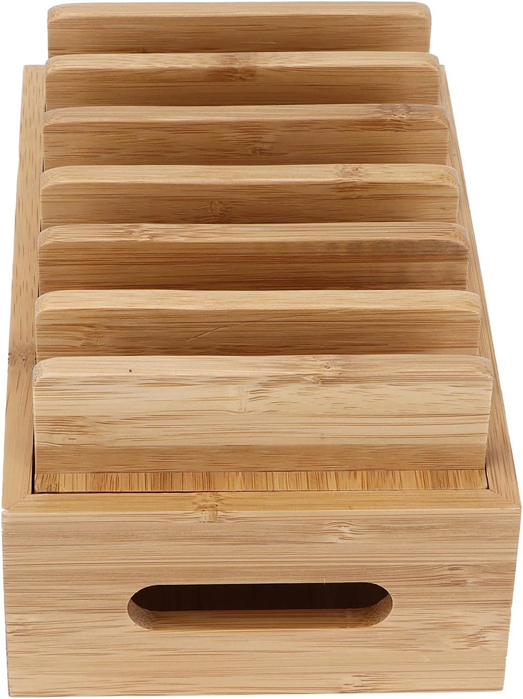 GLOGLOW Household Furniture Storage Organizer for Tablet and Mobile Devices with Smooth Polished Surface, Durable Retro Design for Home Office Living Room Study Wood Phone Stand, Stylish