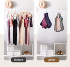 ZEDODIER Tank Top Hanger, 2 Pack Rotatable Bra Organzier for Closet, Max 48 Storage Capacity Sport Bras Holder, Metal Space Saving Closet Organizers and Storage, Silver