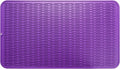 Silicone Dish Drying Mat for Multiple Usage,Easy clean,Eco-friendly,Heat-resistant Silicone Mat for Kitchen Counter or Sink,Refrigerator or Drawer Liner Purple 4XL 32 inches x 18 inches