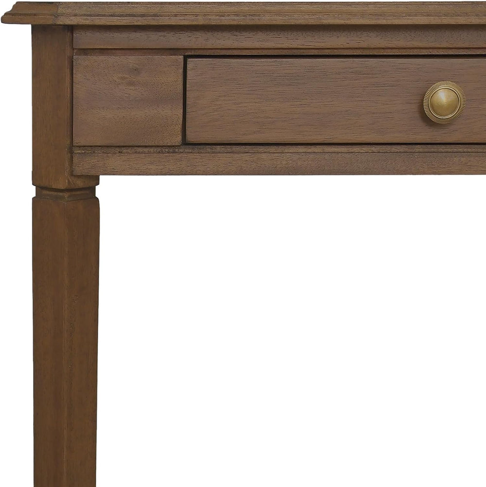 East at Main Marnie Natural Narrow Console Table for Entryway with Drawer | 2...
