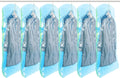 TAILI Hanging Vacuum Sealer Storage Space Saver Bags for Clothing, Suits and Jackets, Closet Organizers, 6 Pack Jumbo Blue