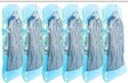 TAILI Hanging Vacuum Sealer Storage Space Saver Bags for Clothing, Suits and Jackets, Closet Organizers, 6 Pack Jumbo Blue