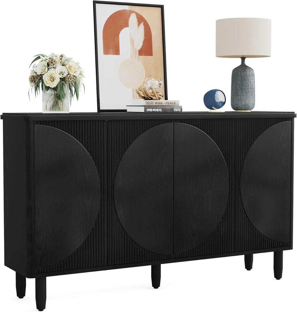 Tribesigns Buffet Cabinet Sideboard with Storage, Modern Storage Cabinet Side...