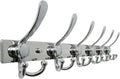 Dseap Coat Rack Wall Mount 2.0 Pro: 24” Long, 3X Tougher, Heavy Duty Stainless Steel Wall Coat Hanger with 6 Tri Hooks for Clothes Jackets Hats Entryway Closet, Chromed