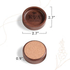 Walnut Wood Ring Holder, Engraved Jewelry Dish and Storage Tray, Unique Gift for Her, Valentine’s Day Gift (Customize, round)