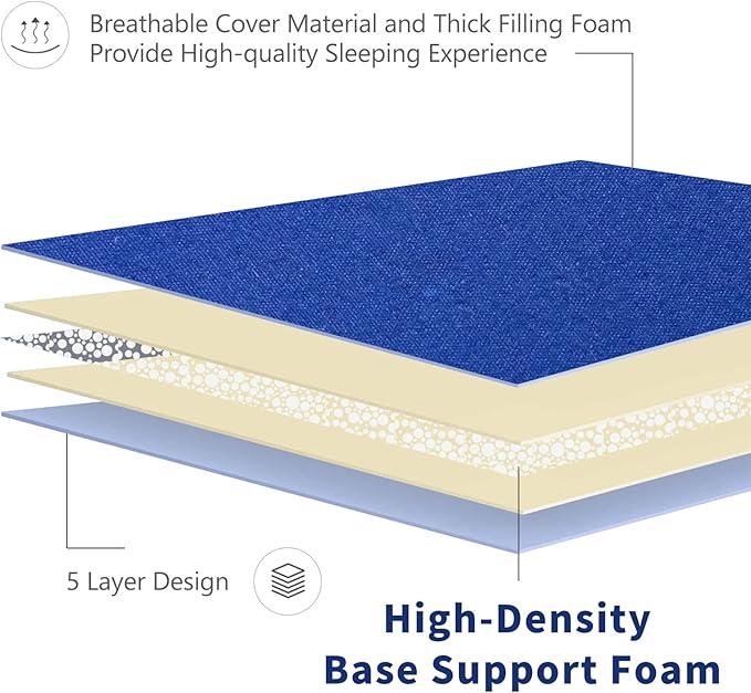 MAXYOYO Japanese Floor Mattress Futon Mattress, 4" Thicken Tatami Mat Sleeping Pad Foldable Roll Up Mat Boys Girls Dormitory Pad Kids Floor Lounger Pillow Bed, Charcoal Grey, Queen Size