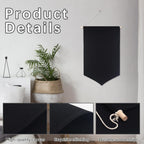 5 PCS Canvas Banners Wall Hanging Brooch Jewelry Storage Case Stand Enamel Pin Display, Sublimation blank Banner,Holder Earrings Necklace Pin Collection Organizer