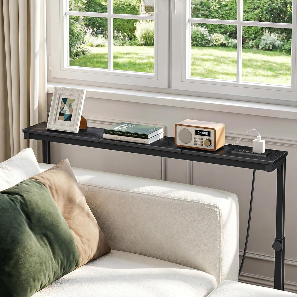 78.8inch Narrow Console Table, Behind The Couch Table with Charging Station |...