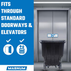 Tilt Truck, 1/2 Cu. Yd. Capacity Dump Cart with Heavy Duty 12” Wheels & 5” Casters for Handling, Transporting on Construction Jobsites, 750 lbs, Trash Cart with Wheels DUC12A-02PK (2-Pack)