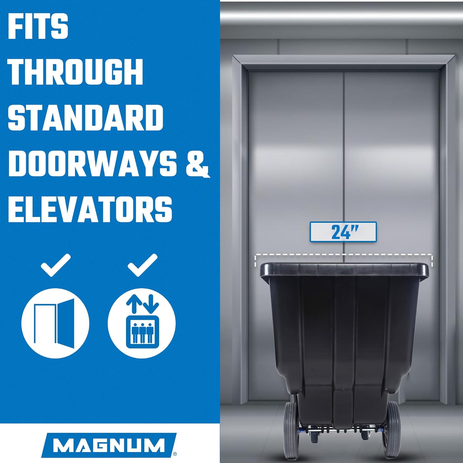 Tilt Truck, 1/2 Cu. Yd. Capacity Dump Cart with Heavy Duty 12” Wheels & 5” Casters for Handling, Transporting on Construction Jobsites, 750 lbs, Trash Cart with Wheels DUC12A-02PK (2-Pack)