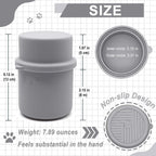 Original Canned Dog Food Storage Container | Silicone Can Cover Pet Food Sealer | BPA Free, Airtight, Dishwasher & Freezer Safe (2 Pcs Grey)