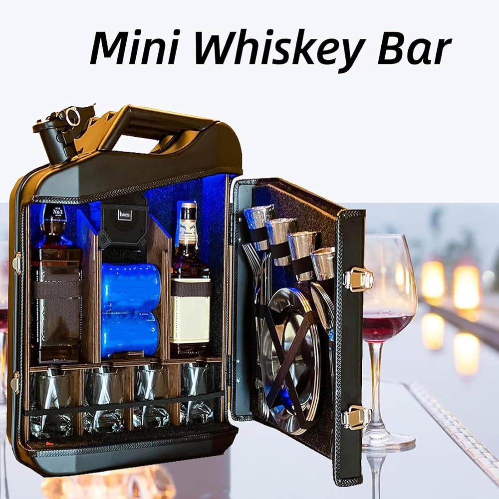 Mini Christmas Can Bar, 20L Christmas Jerry Can Bar with Sturdy Structure, Be...