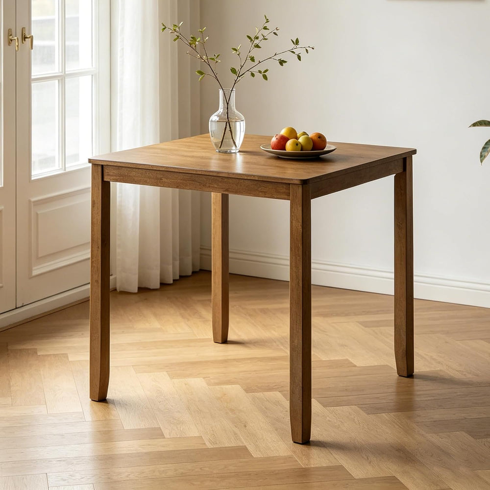 LUMISOL 34.5” Square Dining Table, Wood Kitchen Table for 4 People, Farmhouse...