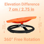 Spinning Chair for Autistic Kids, Sensory Spinning Chair for Kids & Toddlers, 220LBS Capacity, Safe Non-Slip Spin Chair with Handle, Sensory Chair for 3-8 Ages Autism & Special(Orange Flower)
