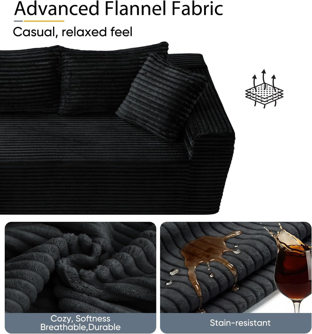 96" Cloud Sectional Couches with Chaise for Living Room