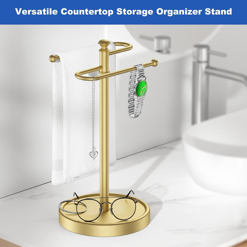 Hand Towel Holder, 304 Stainless Steel Heavy Duty S Shape Hand Towel Stand Fr...