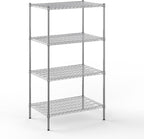 24" Deep x 36" Wide x 64" Height Wire Shelving Kit | 4-Tier | NSF Commercial Storage Rack Unit