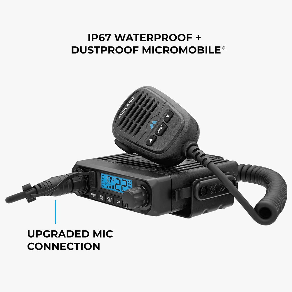 Midland MXT115 PRO 15W MicroMobile GMRS Two-Way Radio