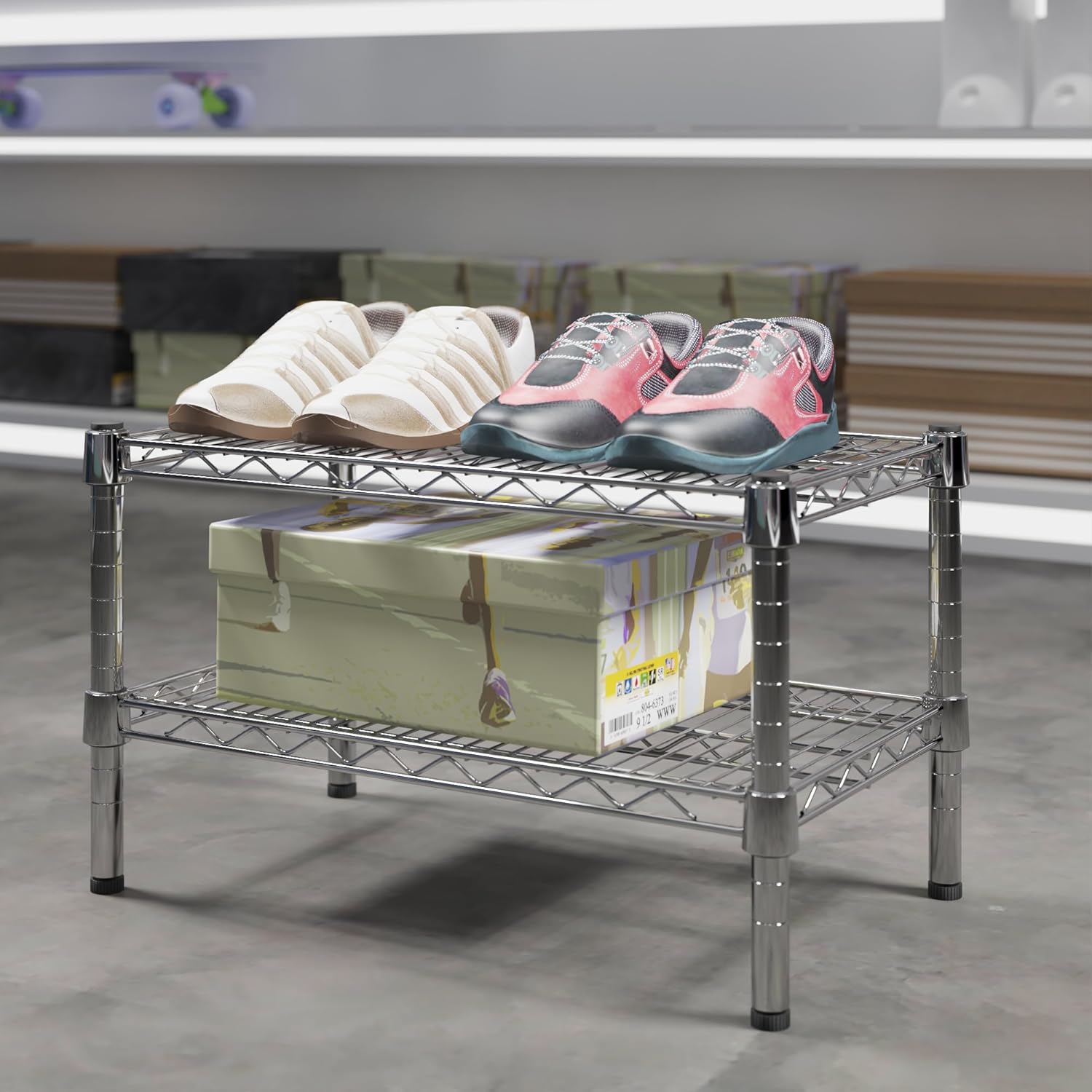 14" Deep x 24" Wide x 14" Height Wire Shelving Kit | 2-Tier | NSF Commercial Storage Rack Unit