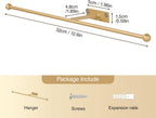 Wall Hanging Jewelry Organizer 12.6", Screws Included, Gold 4-Pack | for Earring, Bracelet, Rings, Hairband, Sunglasses