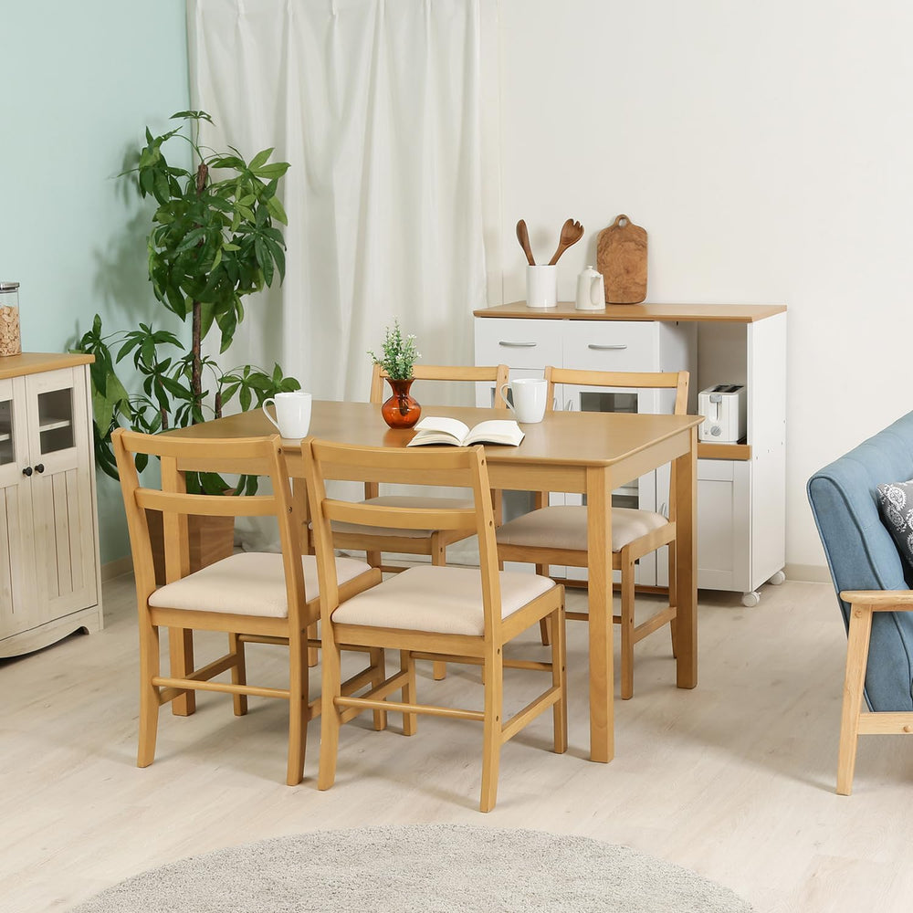 Fuji Boeki 93004 Dining Chair, Natural, Natural Wood, Malt