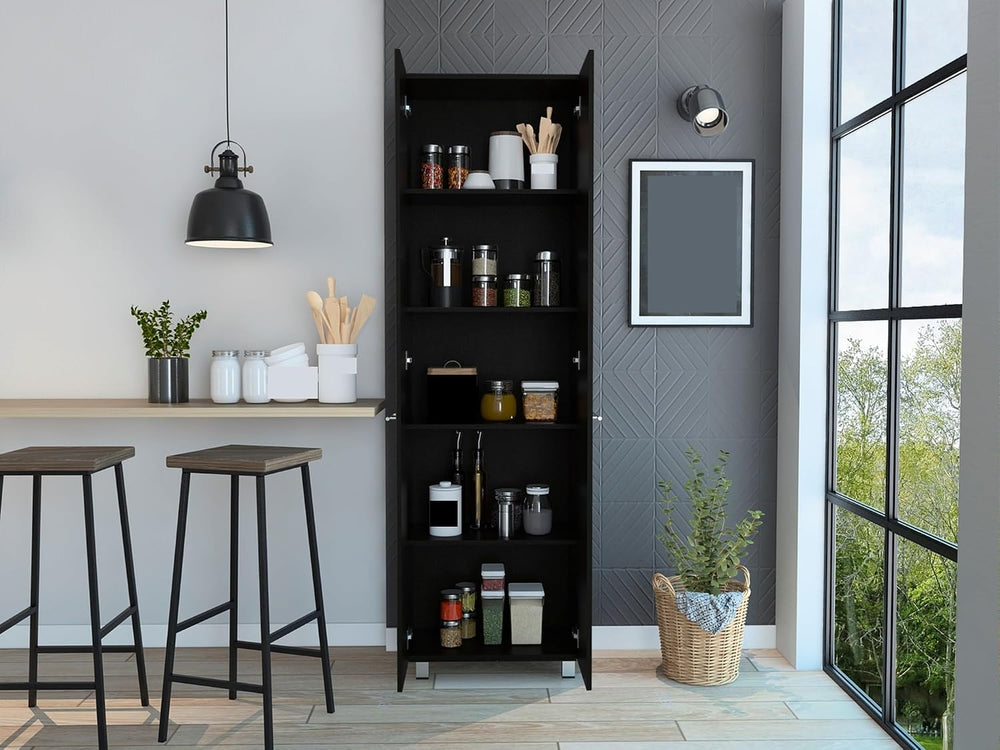 Pantry Cabinet with Storage Drawers, Mid-Century Sideboard Locker for Kitchen...