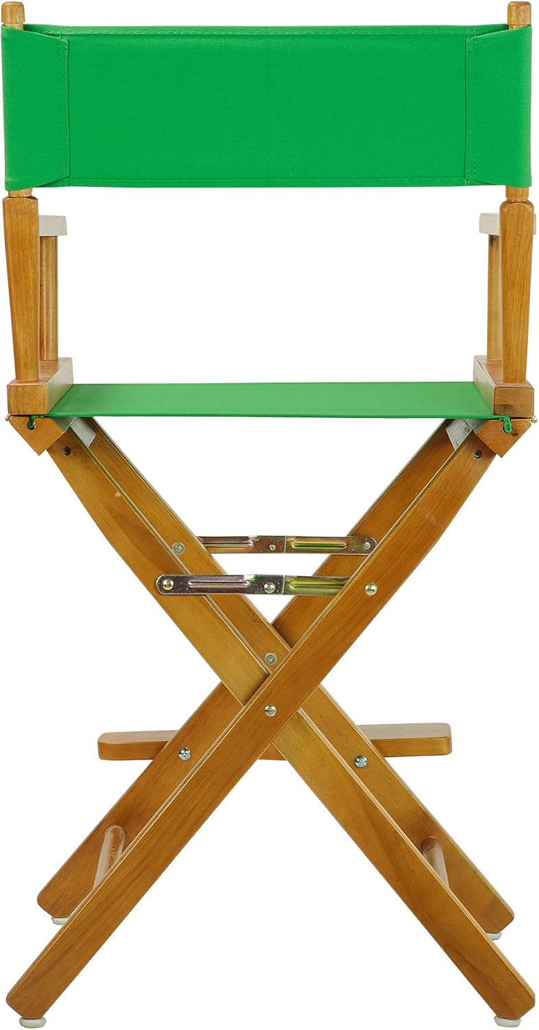 Casual Home Director's Chair ,Honey Oak Frame/Green Canvas,24" - Cou...