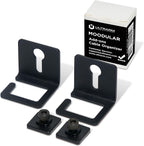 Moodular Add-ons Cable Organizer 2 Pack [Accessory Only - Requires Moodular Wooden Monitor Stand Slide Rails for Use] Black MSA-CO