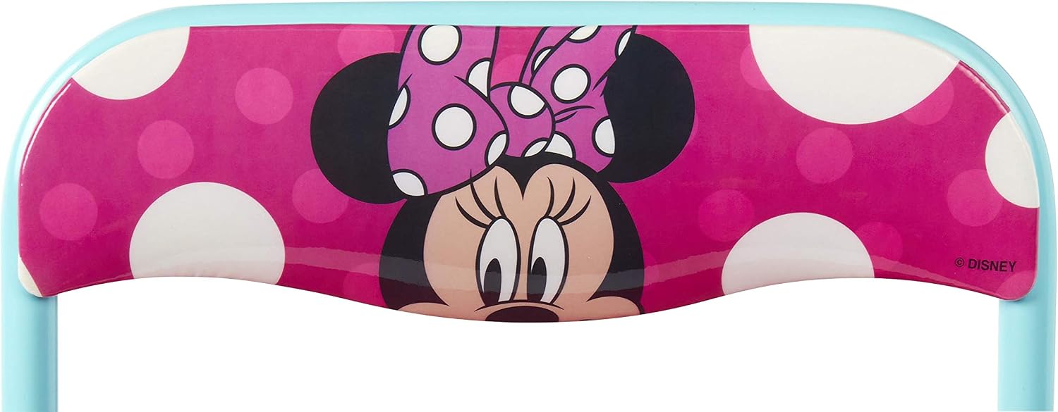 Jakks Pacific Minnie Jr Activity Table Set with One Chairs ,Teal and Red