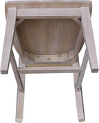 International Concepts Cosmo Chair Washed Gray Taupe