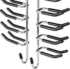 Whitmor Swivel Tie Hanger with Belt Loops Chrome / Black