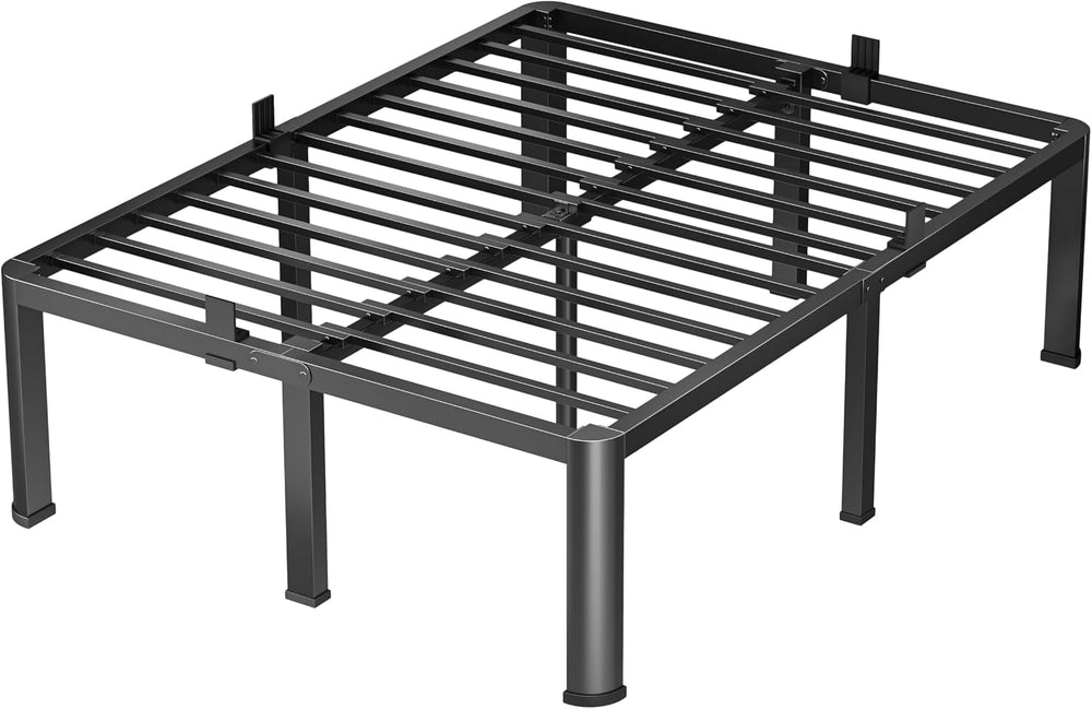 VIPSHOW 20 Inch King Heavy Duty 3500lbs Bed Frame with Round-Corner