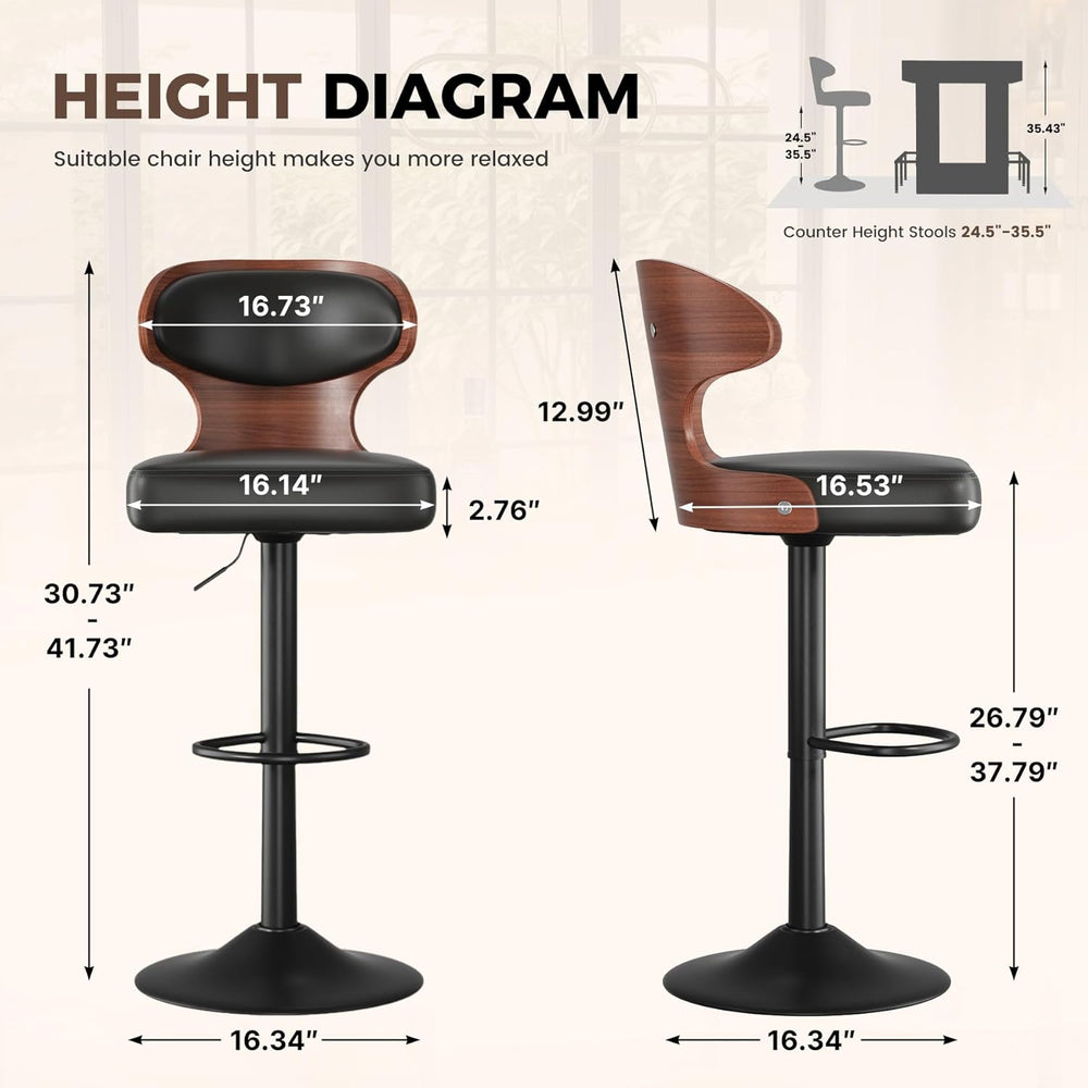 Miereirl 5-Piece Bar Table Set, 63" Counter Height Dining Table with 4 S...