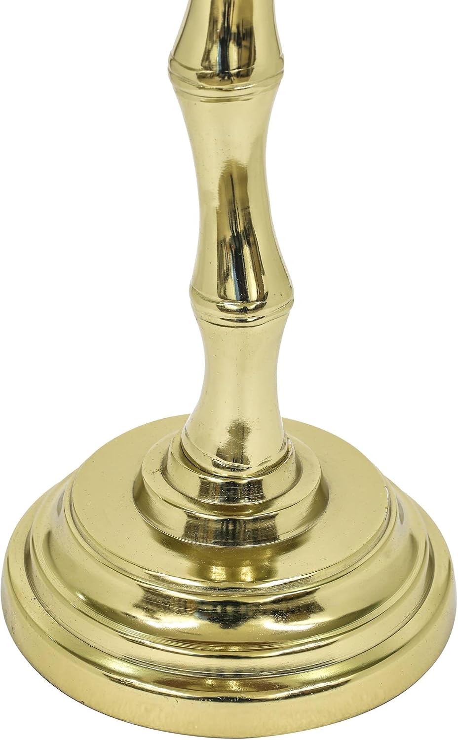 Gold Side Table with White Marble Top | Decorative Modern End Table | Bamboo ...