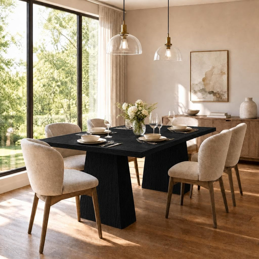 GAOMON Farmhouse Dining Table for 6-8 People, Farmhouse Dining Table, 71 in L...