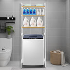 Gdrasuya10 Over The Washer and Dryer Storage Shelf for Laundry Room, 3 Tier White Washer Storage Utility Rack Shelf Laundry Storage Shelf Organizer Space Saving for Room