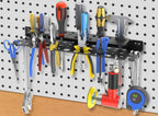 WallMount Tool Storage Rack, 17'' Metal Screwdriver Holder Organizer, Plier organizer, Equipped Suspension Holes for Pneumatic Tools