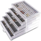 Space Saving Acrylic Cosmetic Storage Drawers Multi Drawers Acrylic Organizer Modern Jewelry Organizer for Organizing Cosmetics and Jewelry