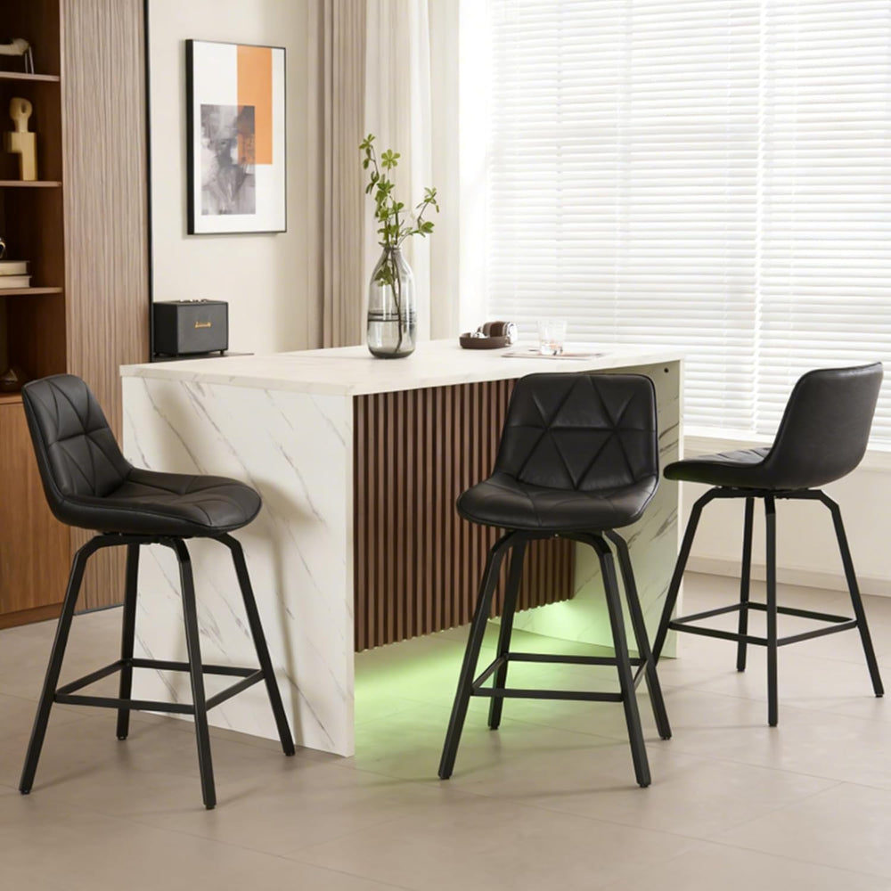 59 Inch Large Imitation Marble Dining Table for 4-6 People, Mordern Marble St...