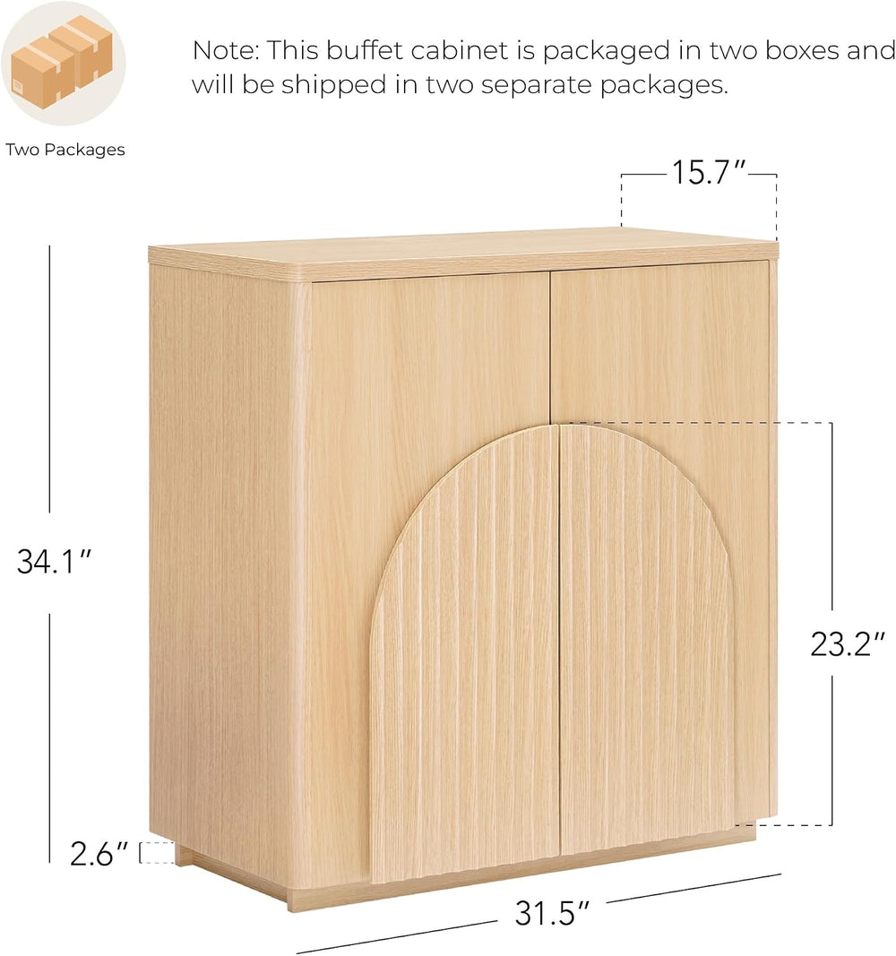CHITA Sideboard Buffet Cabinet with Storage, Small Storage Cabinet with Doors...