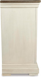 Signature Design by Ashley Bolanburg French Country Dining Room Server, Two-tone White & Brown