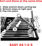 WRENCH ORGANIZER (BLACK) - Made in USA