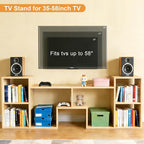 Lightdot 65 inch TV Stand, Modern Entertainment Center with Storage Open Shelf Large Capacity for Collection, Media TV Table Consoles for Living Room/Bedroom/Sofa Cabinet, Easy Assembly - Walnut