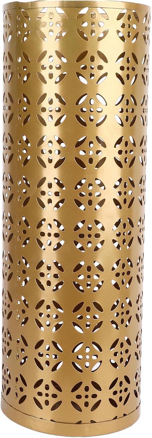 Round Umbrella Organizer Bin, Freestanding Metal Umbrella Holder Umbrella Stand Rack for Entryway, Canes Walking Sticks Holder Rain Collection for Home, Office (Large)