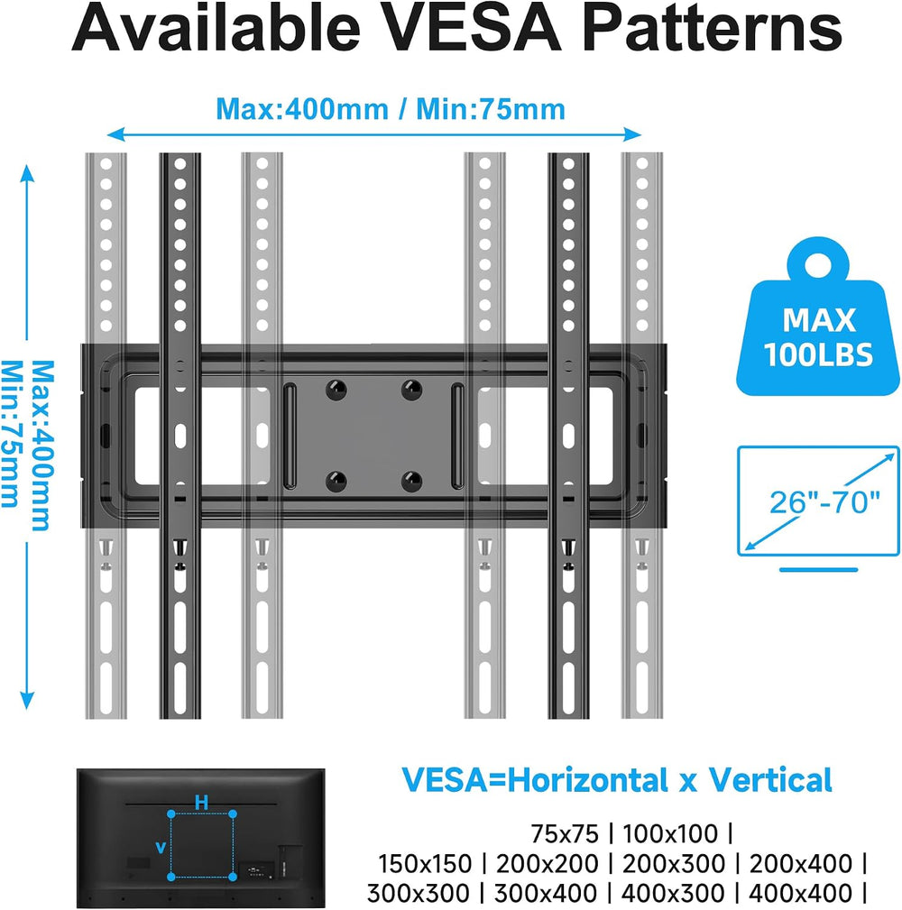 XINLEI Full Motion TV Wall Mount for Most 26"-70" Flat/Curved TV, S...