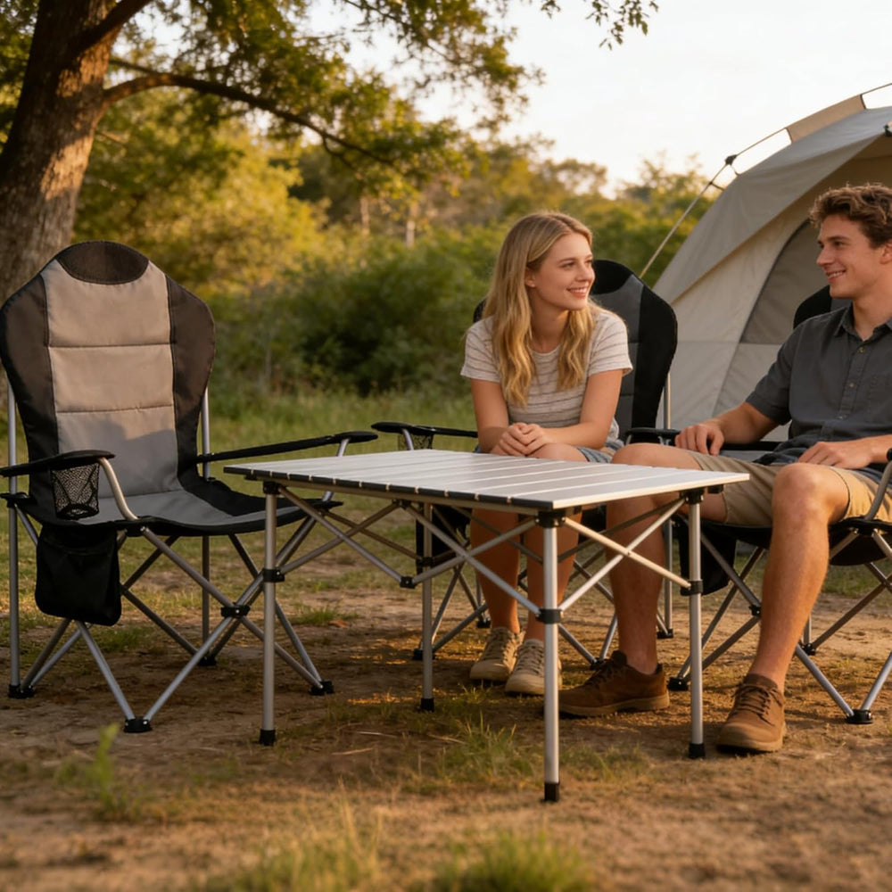 OUTSIDER Folding Camping Chair for Adults Heavy Duty – Supports 400 lbs, Port...
